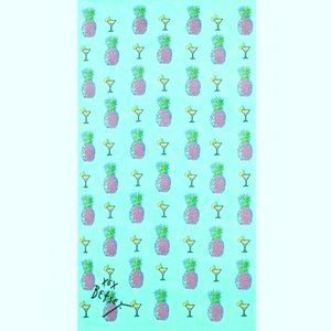 Betsey Johnson Pineapple Beach Towel Nwt New